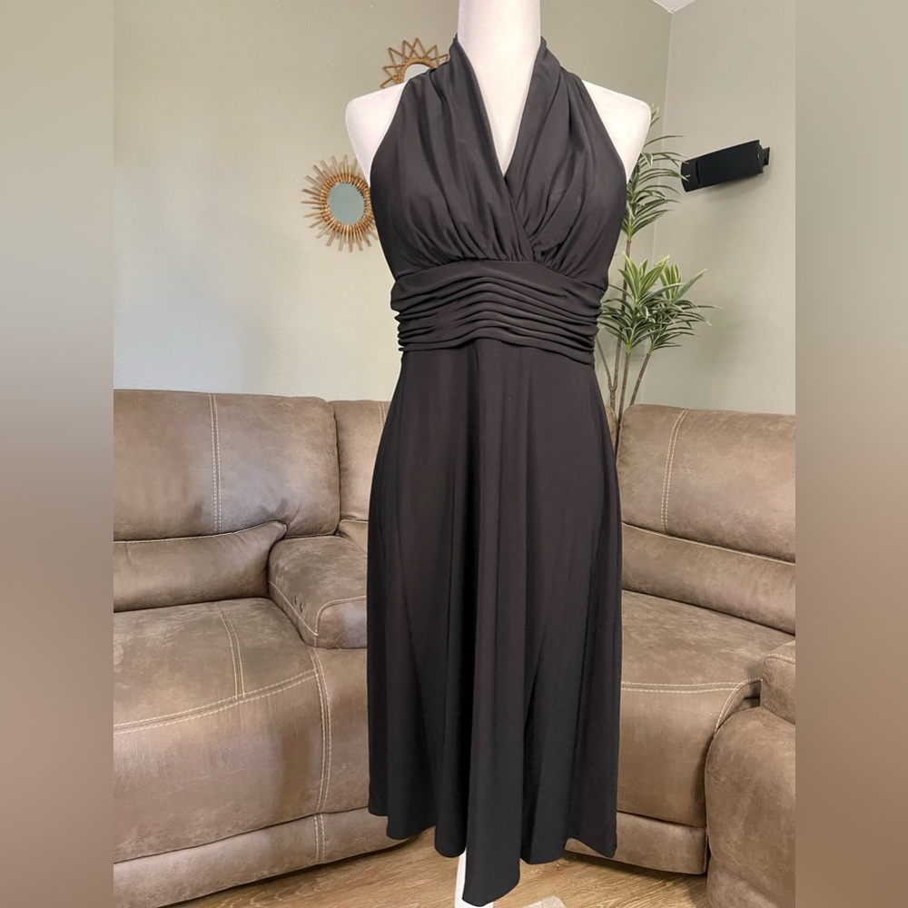 NWT Little Black Dress by Anne Klein Sz 6 Summer LBD Formal Event Party Resort - Picture 2 of 12